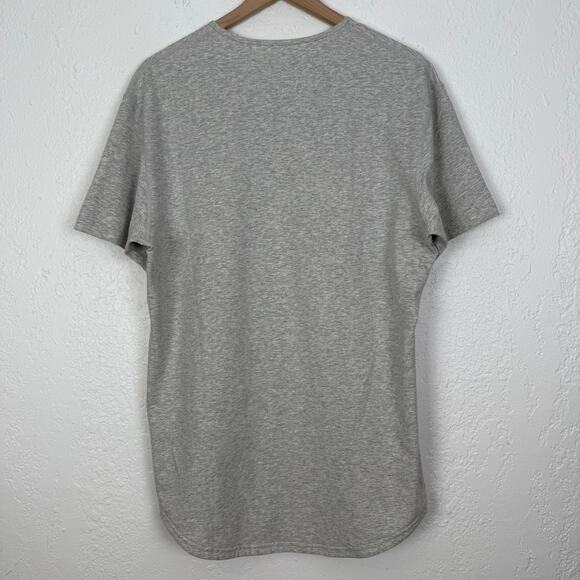 BYLT Men's Grey Drop Cut Short Sleeve Lux Shirt Size Large - Picture 2 of 4